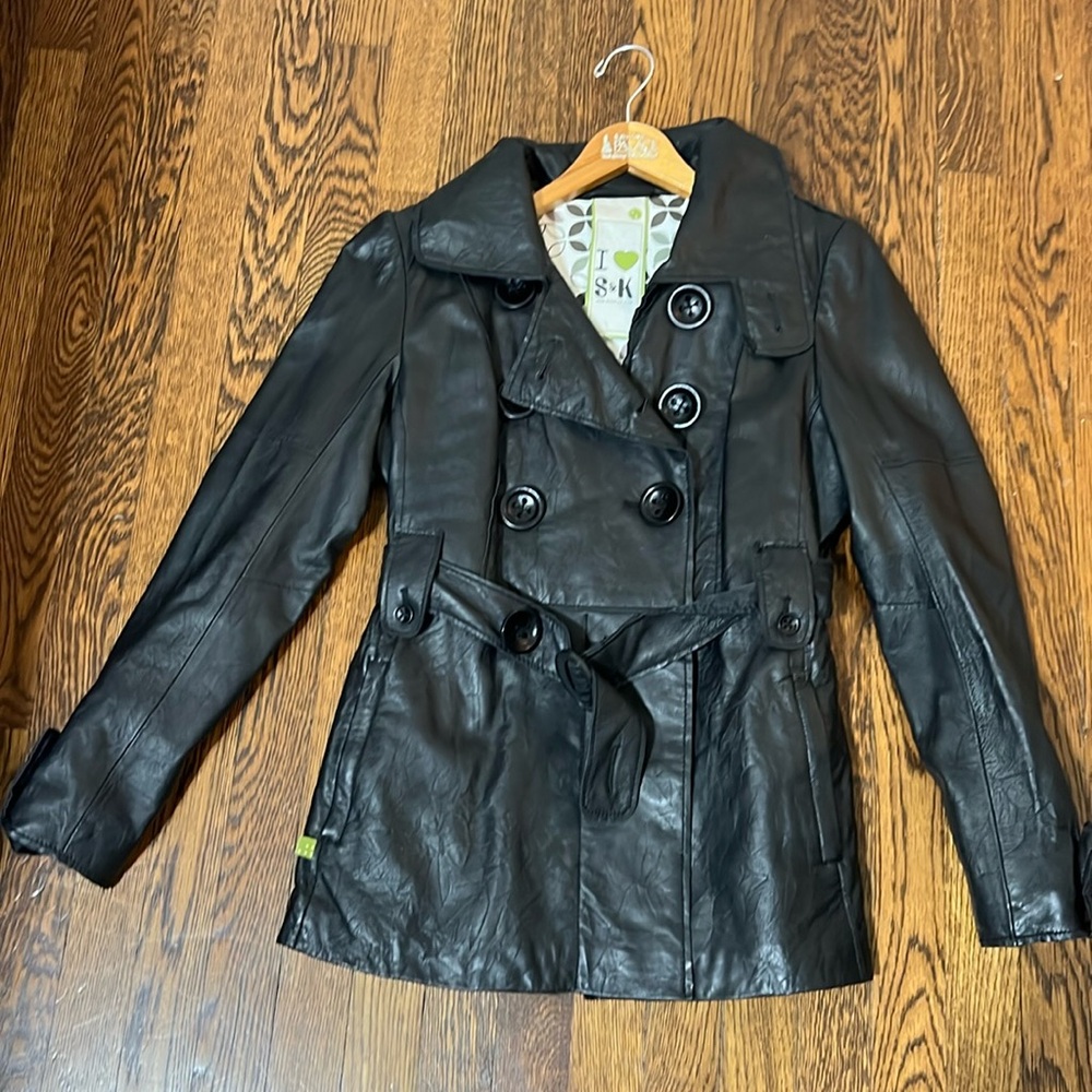 Faux leather jacket